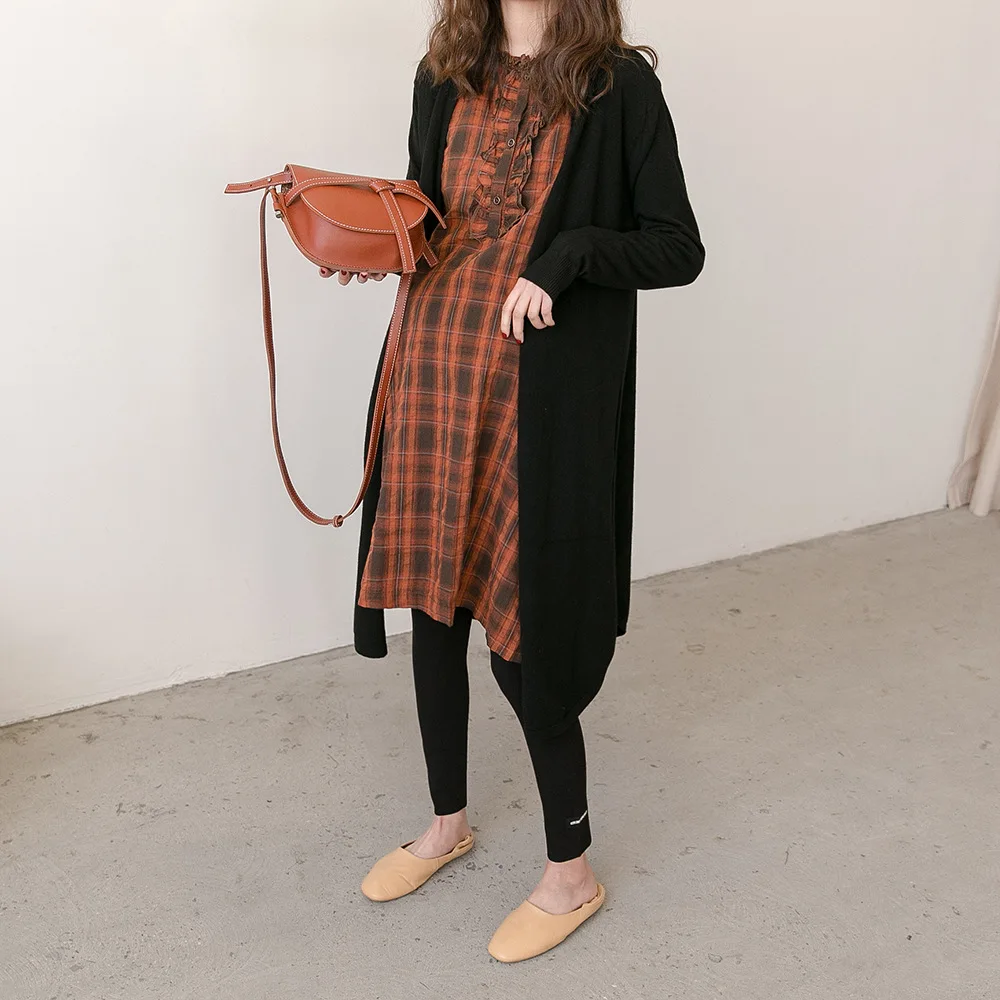 Весеннее и осеннее платье для беременных женщин модный вязаный женский кардиган