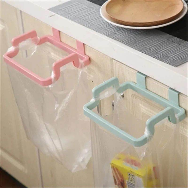 

1 Pcs Portable Holder Garbage Bag Rack Kitchen Gadgets Hanging Trash Bag Plastic Garbage Bag Holder Rubbish Bag Storage Racks