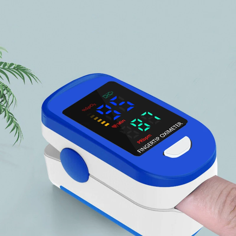 Пульсоксиметр Пальчиковый портативный прибор для измерения пульса и уровня