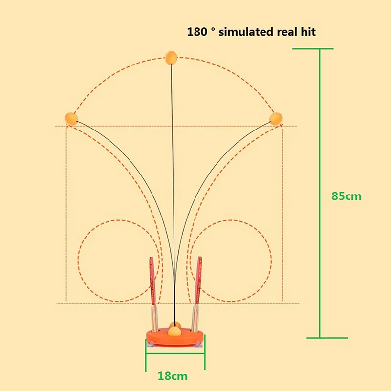 

Table Tennis Trainer PingPong Practice Wood Racket Kid Adult Fitness Game Elastic Soft Shaft Training Equipment Family Toys New