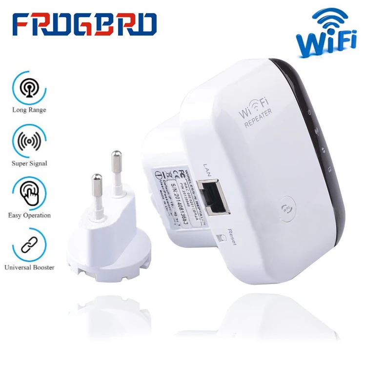 

FROGBRO Wireless Wifi Repeater Signal Amplifier Router 300M Extender Long Range Internet Antenna Signal Booster Access Point