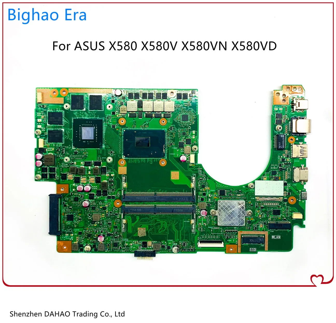 

Bighao Era. Laptop motherboard For ASUS X580VN X580VD X580V Original Mainboard With I5-7300HQ GTX1050 DDR4 100% Fully Tested