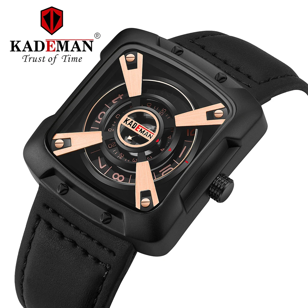 Kademan новые мужские часы классический эстетический дизайн спортивные