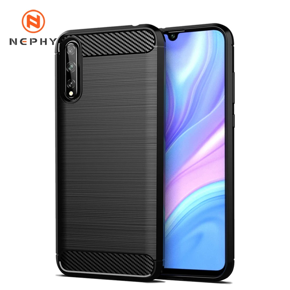 Роскошный Мягкий Нескользящий чехол из углеродного волокна для Huawei P20 P30 Pro P8 P9 P10