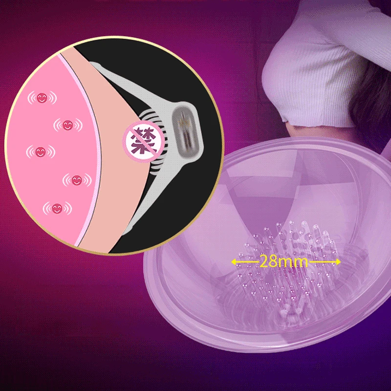 Мощный вибратор для сосков массаж груди язык Лижи стимуляторы присоски чашки