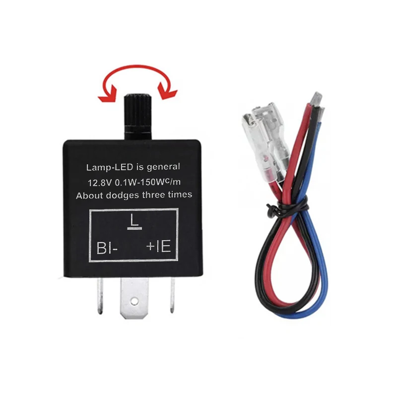 12V 24V мотоциклов Светодиодный проблесковый маячок реле 3 контактный сигнала