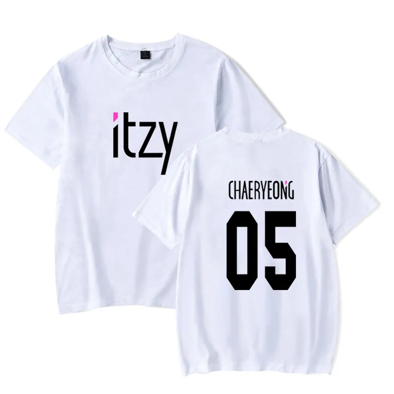 Футболка Kpop ITZY New Album IT'z ME футболки с принтом Lia 21 Yu Na 09 модные парные Топы