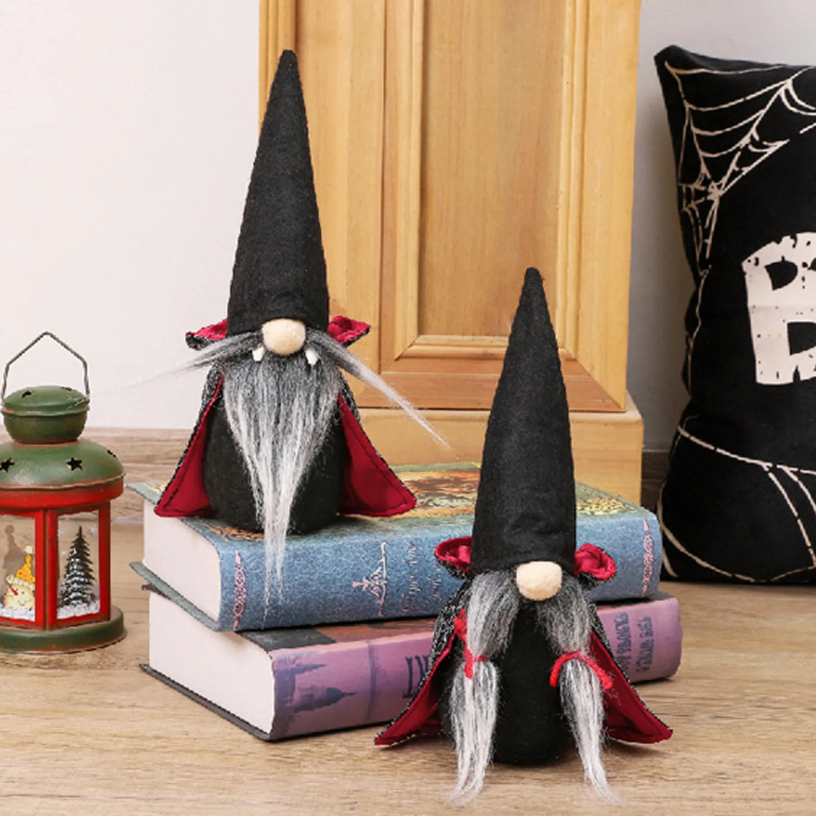 

Halloween Gnome Plush Faceless Doll Handmade Swedish Gnome Decoration Tomte Doll Faceless Doll Theme Ornaments Creative Home