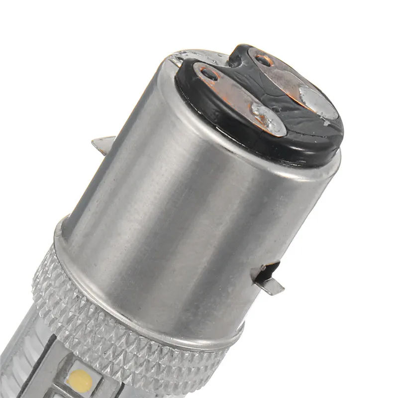 Супер яркие светодиодные лампы BA20D H6 16LED Мотоцикл мопед ATV фара лампа Прямая