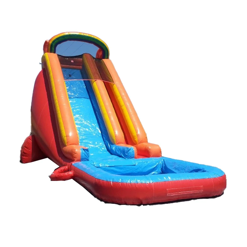 2021 новый дизайн гигантская надувная водная горка с бассейном для детей и