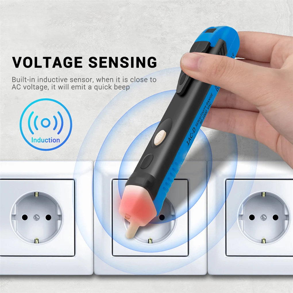 

Voltage Tester Pen Digital Multimeter Non-contact LED Volt Detector 90-1000V AC Socket Electric Pencil Sensor Tester Tool Pen