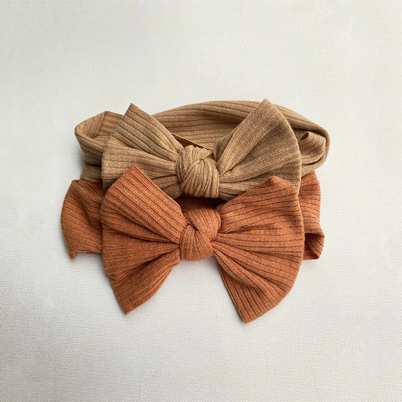 4Pcs/Lot Baby Headband Bows Hairband For Girls Princess Hair Accessories Kids Cord Headwrap Infant Wide Turban Bandeau Enfant