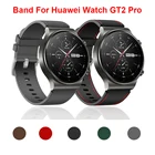 Ремешок кожаный для HUAWEI WATCH GT 2 Pro, официальный Стильный Смарт-браслет для HUAWEI GT2 Pro gt2pro, 22 мм