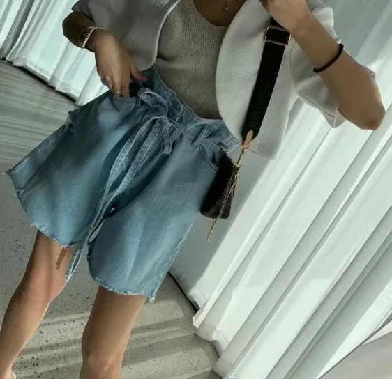 

leisure loose women's denim style 1689# new jean shorts women summer CMAZ for clothing jeans thin Korean for women denim Korean