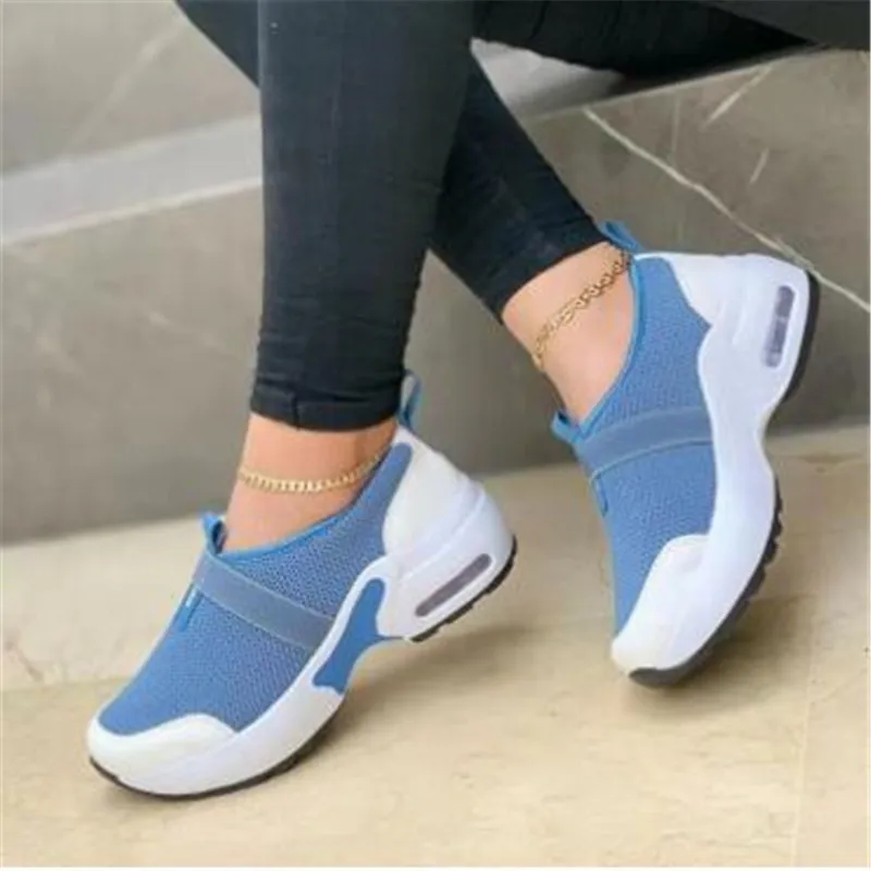 

Women's Sports Shoes Comfortable Knitted Breathable Tennis Female Casual Sneakers Lightweight Platform Plus Size Women Shoes