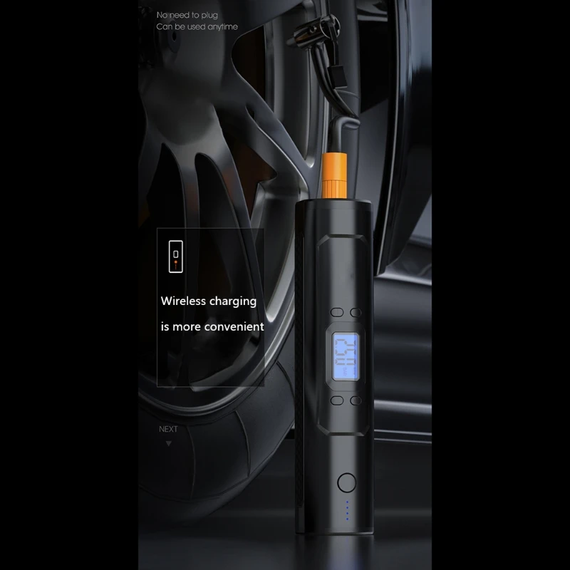comprar Mini Bomba De Ar Sem Fio Elétrico Auto Pneu Inflator Portátil Display Digital Led Luz Multi-função Compressor De Carro