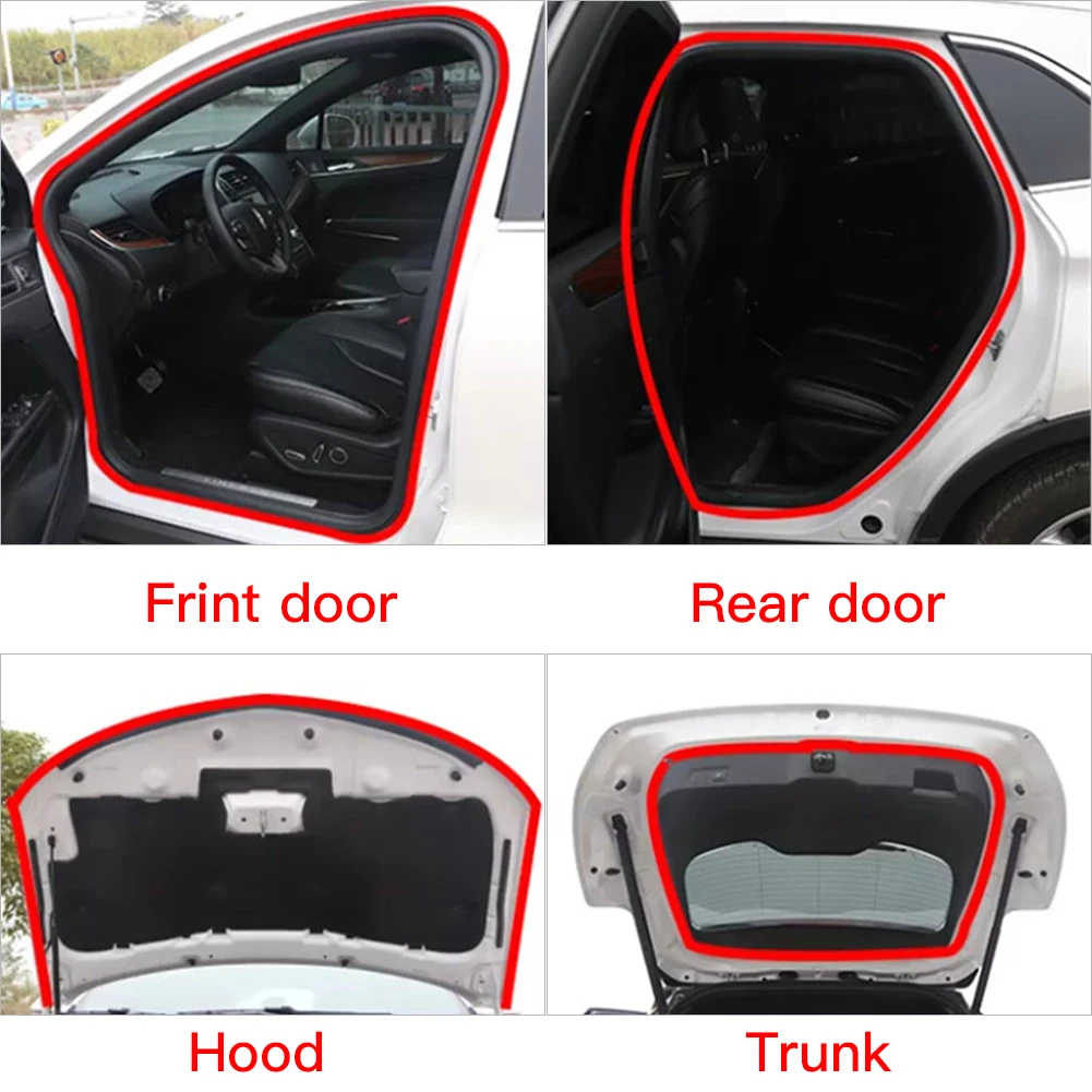 

1PC 5M L Shape Seal Strip Car Door Hood Trunk Trim Edge Moulding Rubber Weatherstrip Weatherstrip Trim Edge Fast delivery