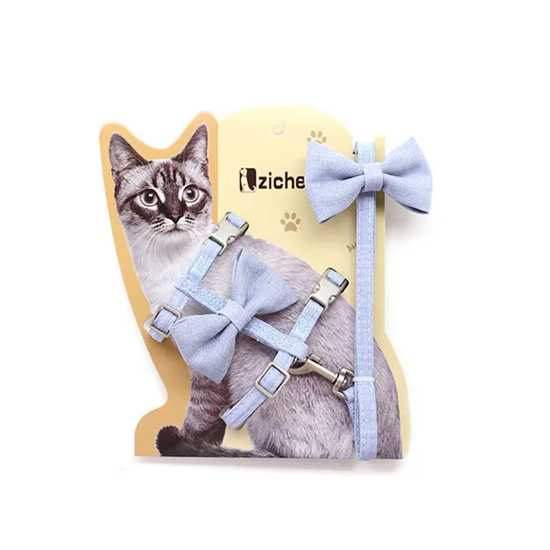 Роскошные милые повязки и поводки для кошек с бантиком Маленькие Средние котят