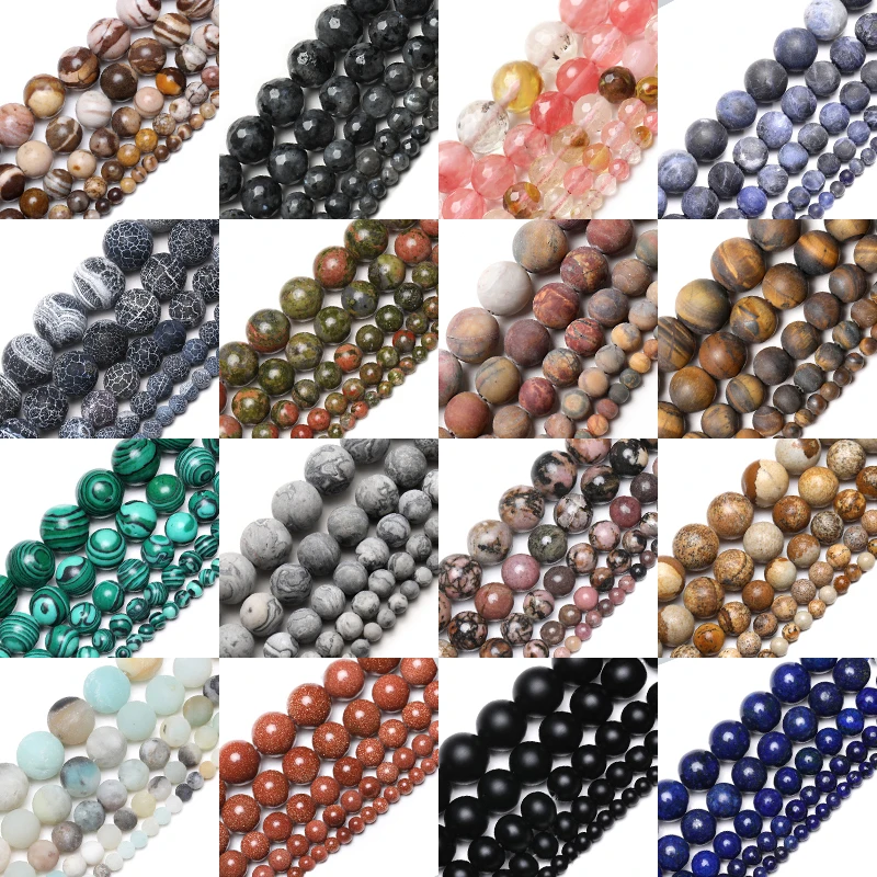 

Natural Stone Matte Tiger Eye Morganite Agates Stone Round Beads For Jewelry Making Diy Bracelet 15'' 4mm 6mm 8mm 10mm 12mm