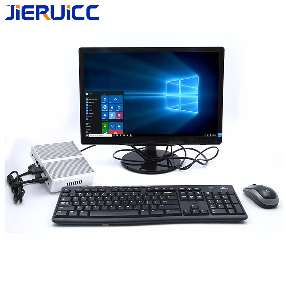 Ультра низкая мощность безвентиляторный двойной nic lan 2 ethernet intel N3160 Мини ПК windowns 10