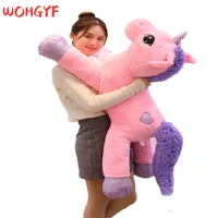big giant unicorn plush toy soft stuffed popular cartoon unicorn doll animal horse toy high quality toys for children girls