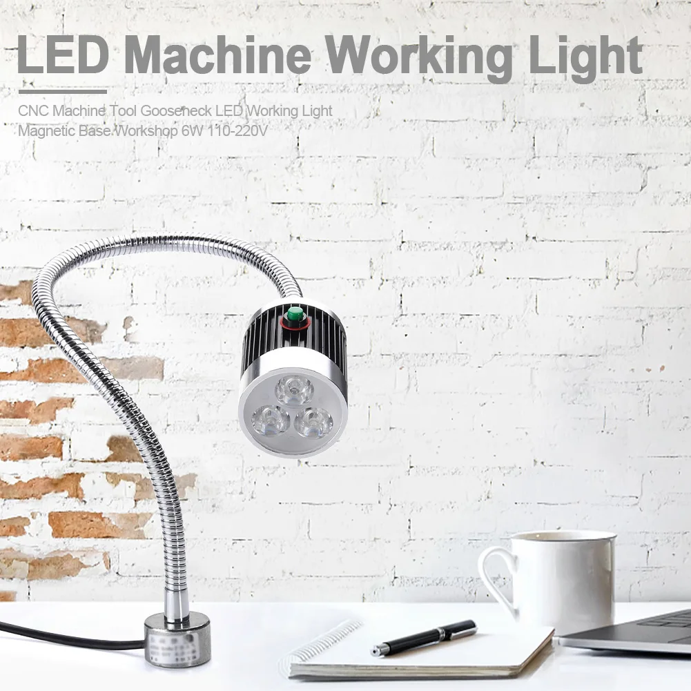 Заводской светодиодный светильник с гусиной головкой портативный 6 Вт 110 220 В