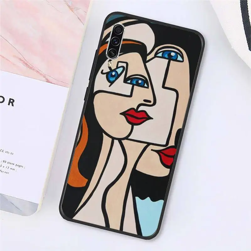 

Retro art Picasso abstract painting Phone Case For Samsung galaxy A S note 10 7 8 9 20 30 31 40 50 51 70 71 21 s ultra plus