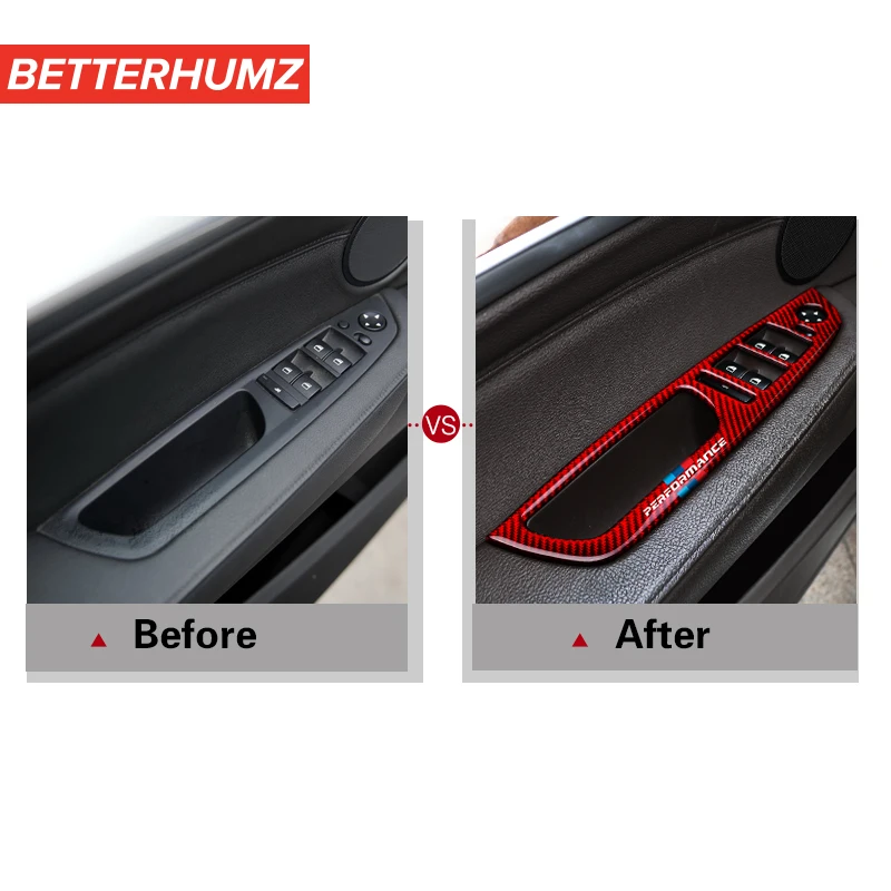 Наклейка из углеродного волокна для стеклоподъемника автомобиля переключатель