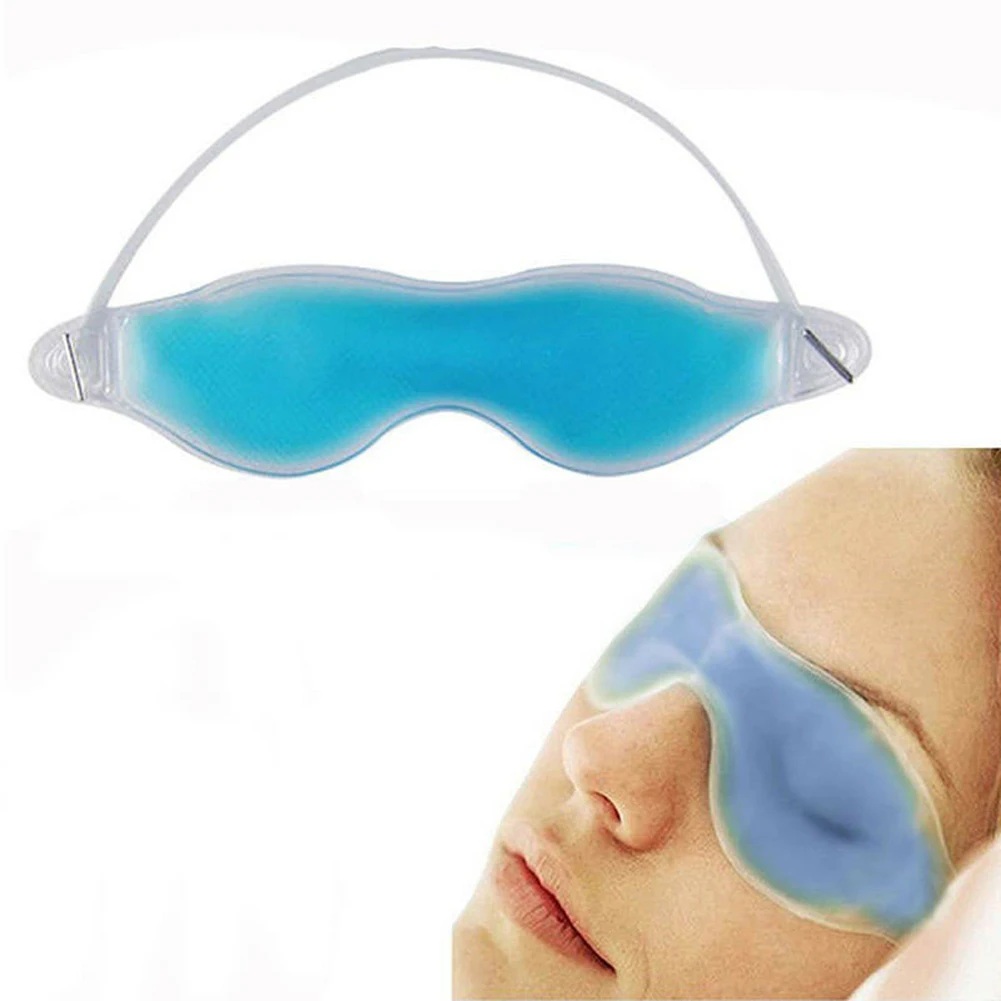 1 шт. 3D маска для сна натуральная гель глаз холодное тепло терапия защита век