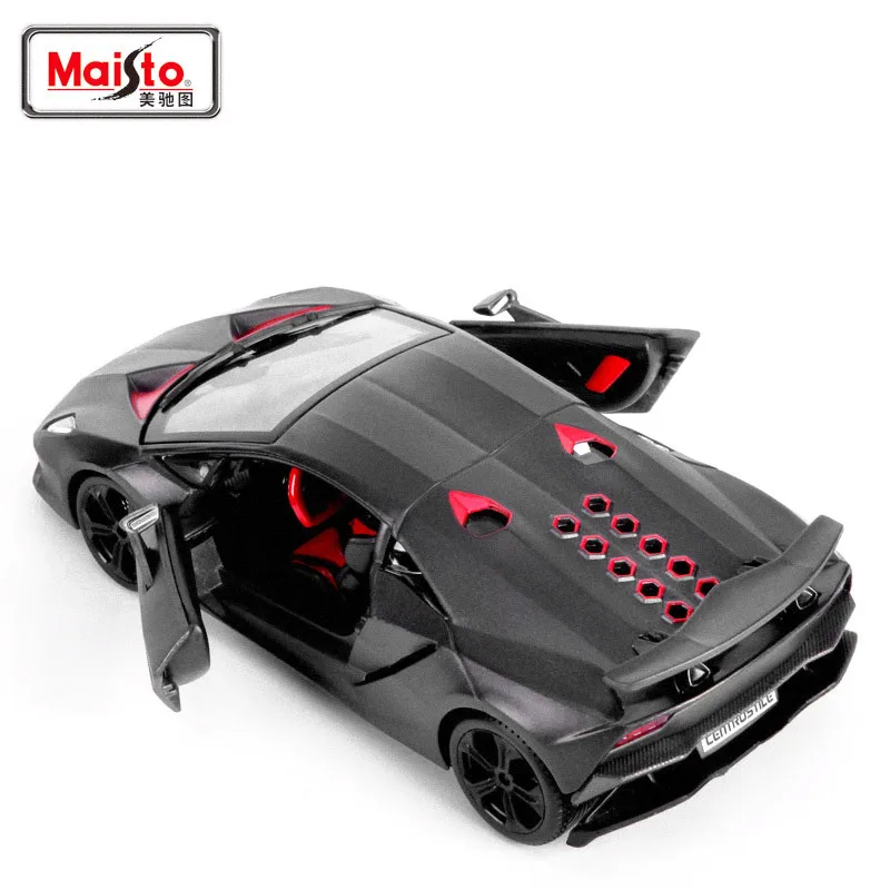 1:24 Высокая литая модель машины модель Lamborghini углеродного волокна серый шестый элемент модель гоночной машины для детей Подарки