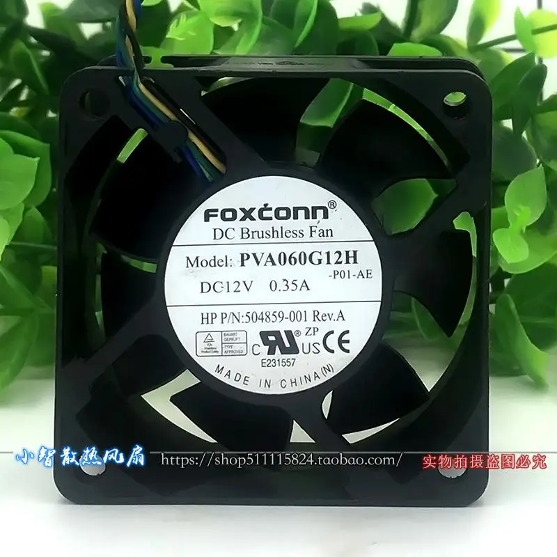 Новый оригинальный 6025 PVA060G12H DC12V 0.35A четырехпроводной ШИМ-контроль скорости 6 см