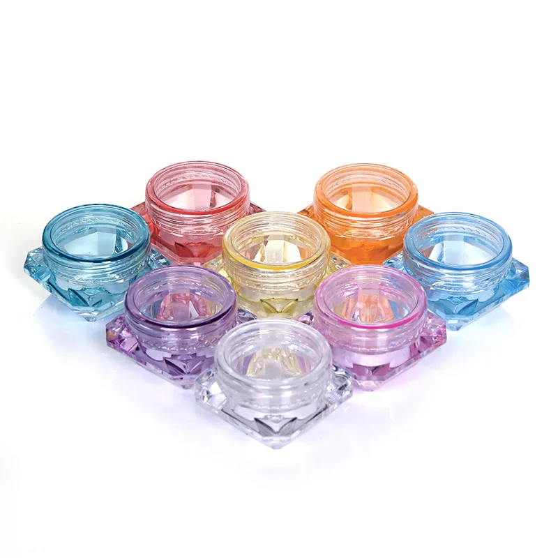 10Pcs 3g 5g Plastic Transparent Diamond Cream Box Portable Travel Bottle Women Jewelry Storage DIY Crystal Beads Boxes | Красота и