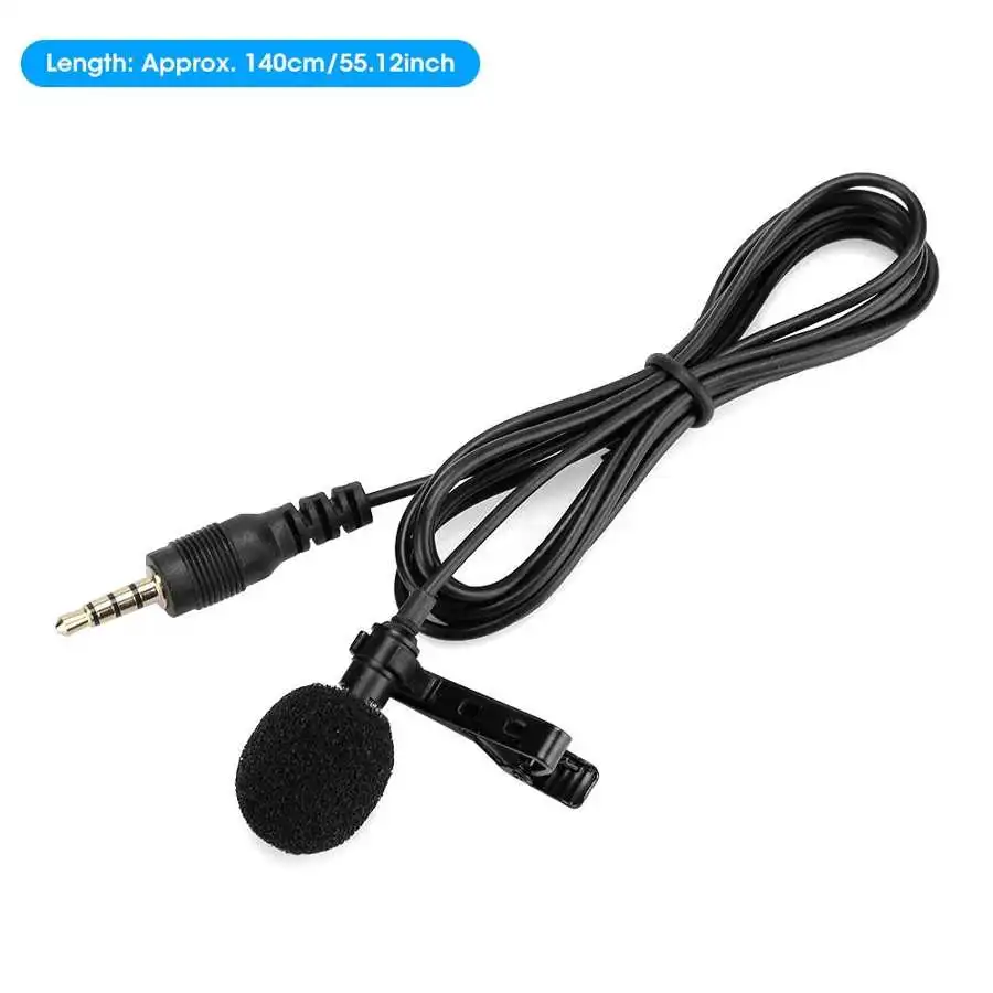 Мини-петличный микрофон 3 5 мм металлический с креплением на лацкан для телефона