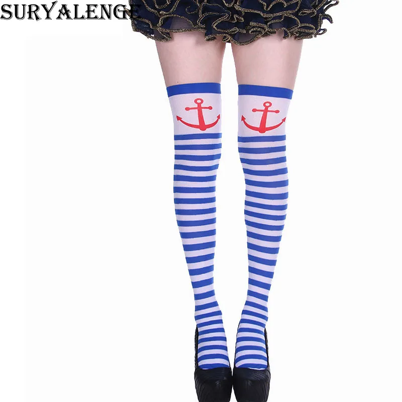 Женские праздничные длинные чулки на Хэллоуин модные прикольные гольфы для
