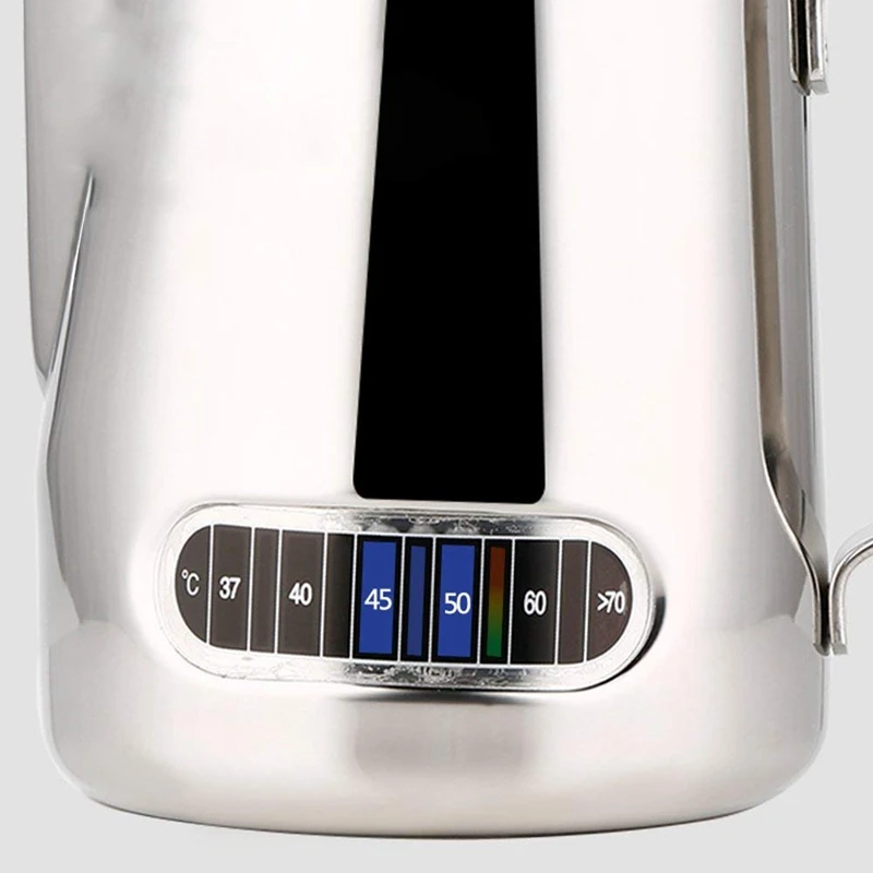 Горячая продажа кувшин для вспенивания молока с термометром из нержавеющей