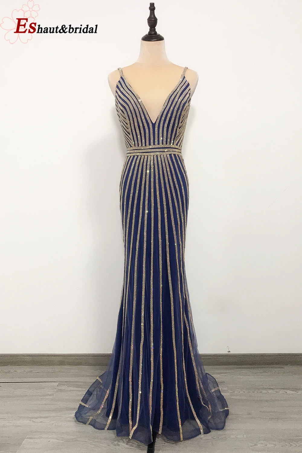 2020 Спагетти ремень со стразами русалка блеск выпускное платье цвета Бургунди