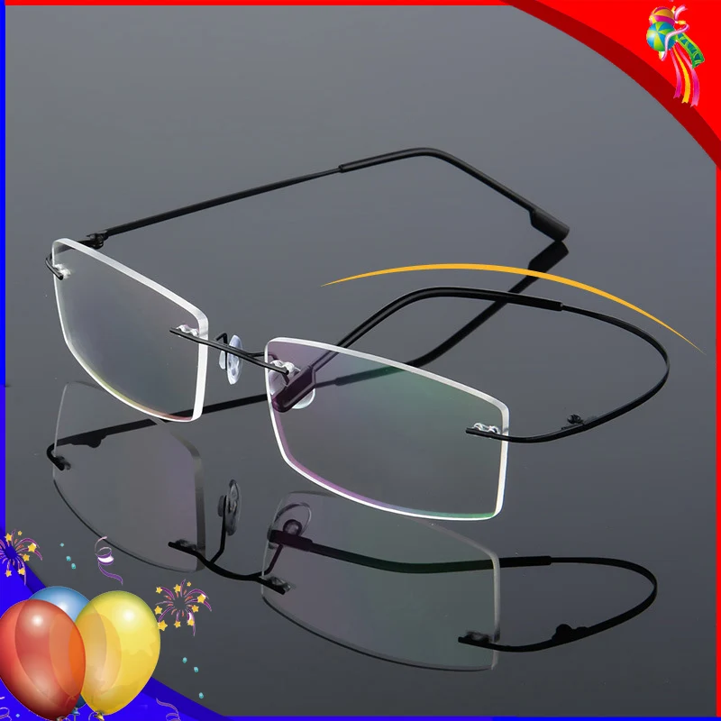 

Мужские Ультра-светильник оправа для очков, Титан сплав Близорукость Оптические Линзы для очков оправа классические авиационные солнцезащ...