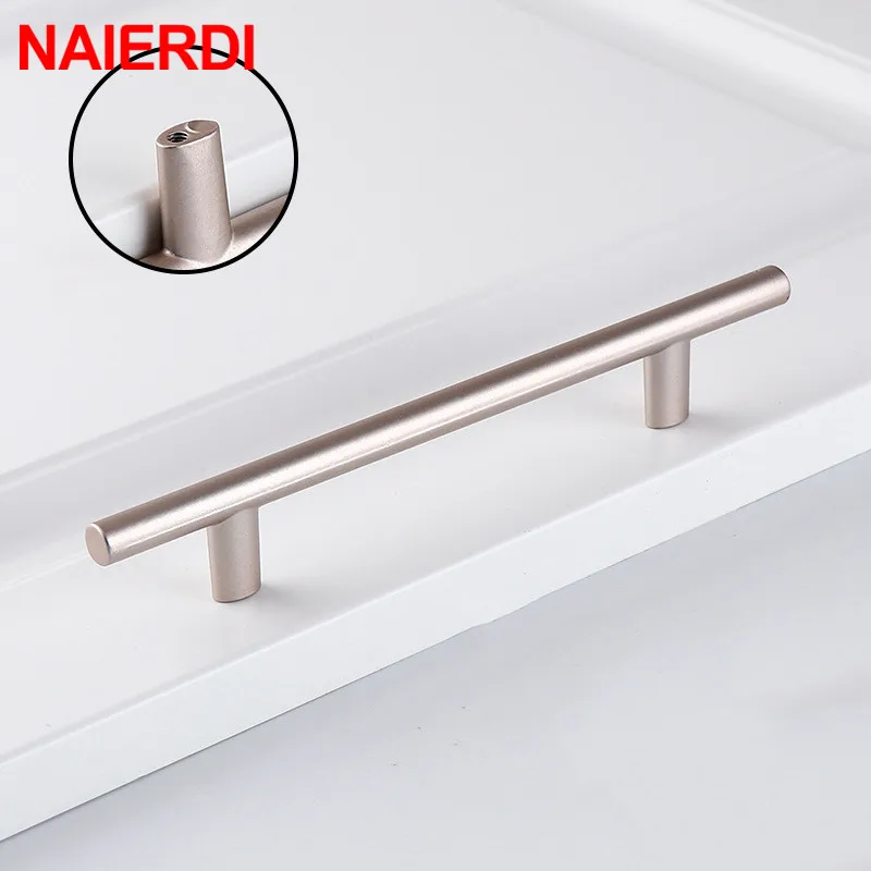 naierdi 10pcs aluminum alloy pearl nickel cabinet handles drawer knobs kitchen cupboard door pulls furniture handle hardware free global shipping