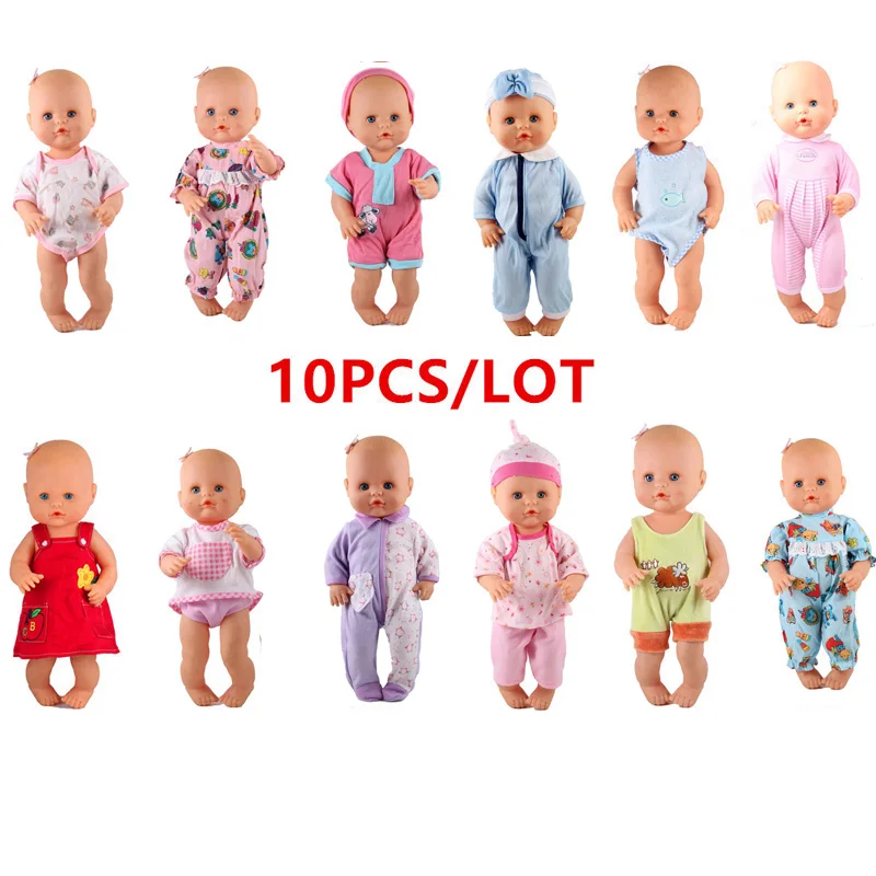 10pcs mixed1 13 дюймов Одежда для кукол 35 см Nenuco кукла Ropa Nenuco y su Hermanita Nenuco аксессуары 10 шт./лот Смешанная одежда отправляется случайным образом - Цвет: 10pcs mixed1