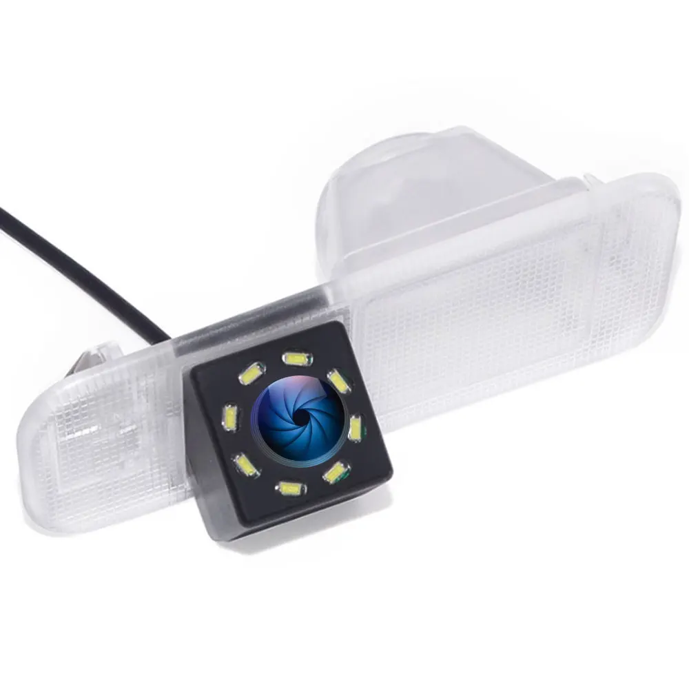 Золотой 8LED Автомобильная CCD камера ночного видения HD резервная Водонепроницаемая камера заднего вида для KIA K2 Rio 3 UB Pride Sedan 2010- аксессуары - Название цвета: Золотой
