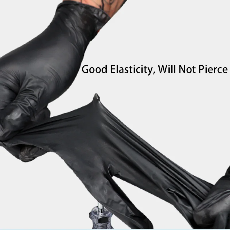 Пластиковые одноразовые черные перчатки для микроблейдинга перманентного