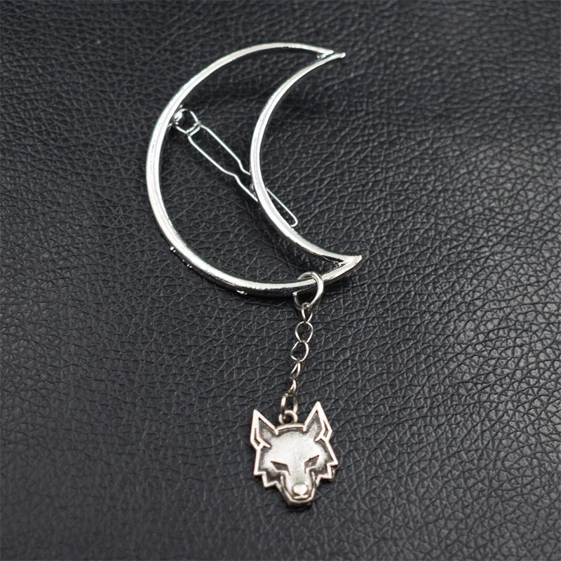 1 шт. заколка для волос wicca crescent moon wolf | Украшения и аксессуары