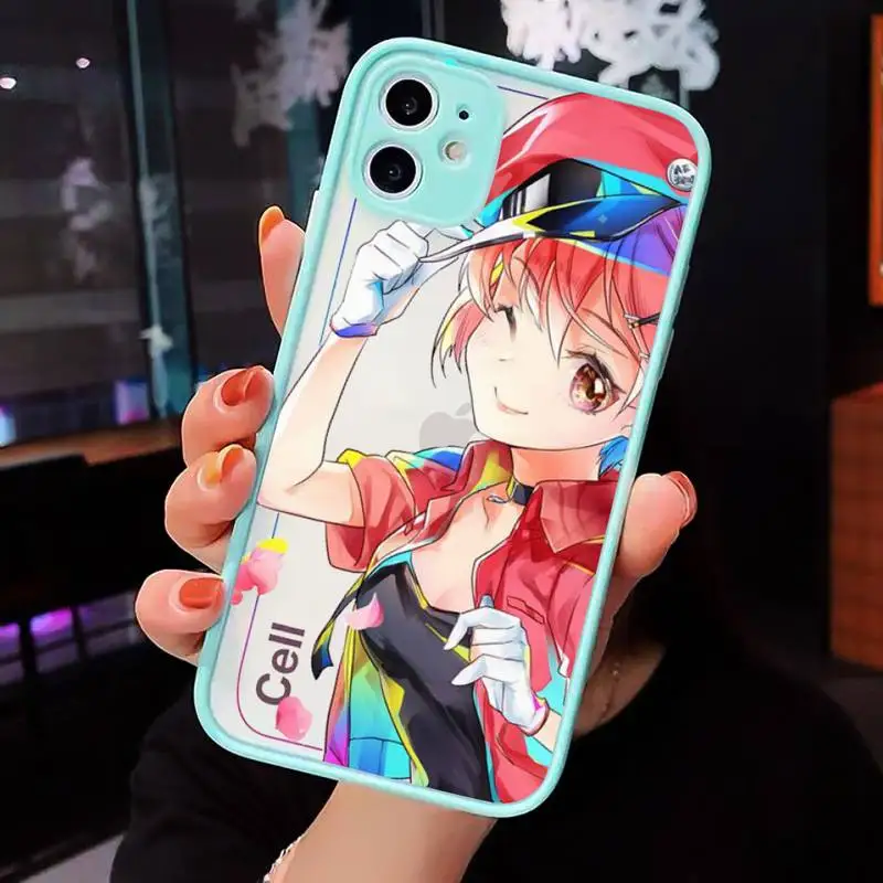 

Cells at Work! Code Black anime Phone Case Matte Transparent for iPhone 7 8 11 12 s mini pro X XS XR MAX Plus cover funda