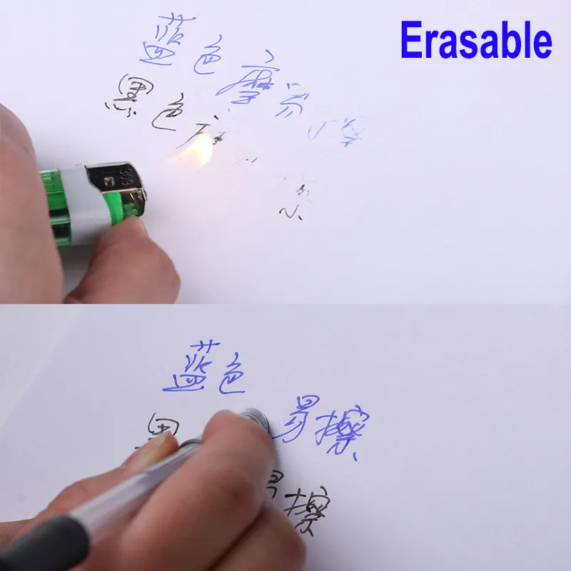 Стираемая гелевая ручка стержень с голубыми чернилами 0 5 мм 2 + 10 шт./компл.