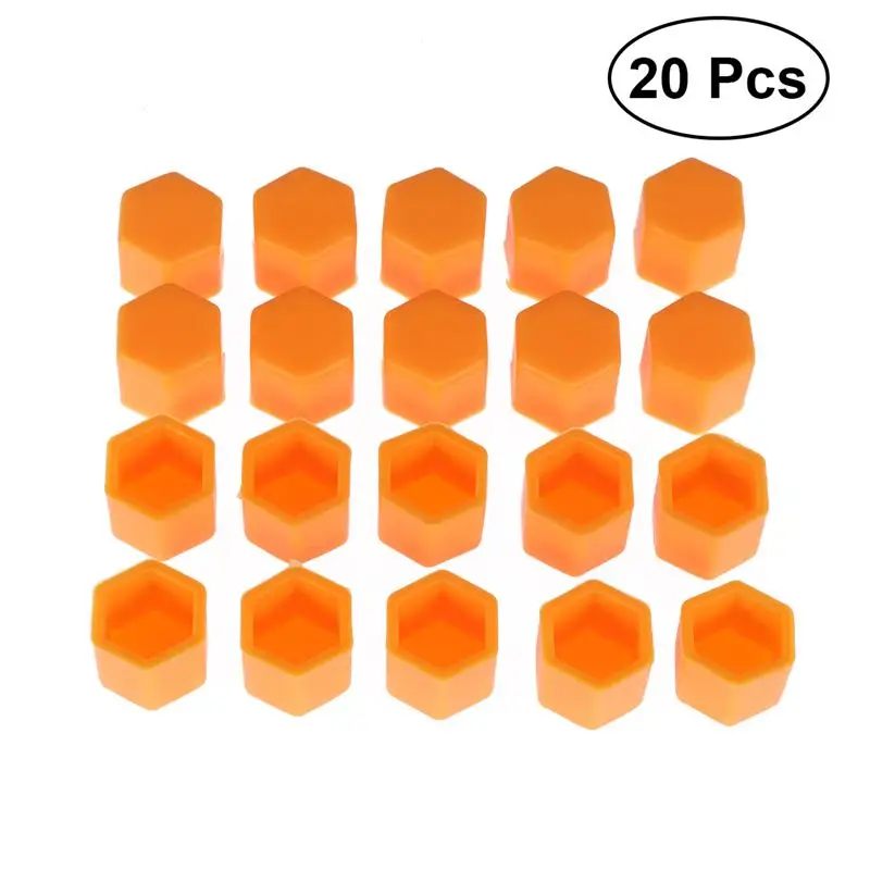 Колпачки для колесных дисков 20 шт. силиконовое колесо дюйма винтовая защита 17 мм |