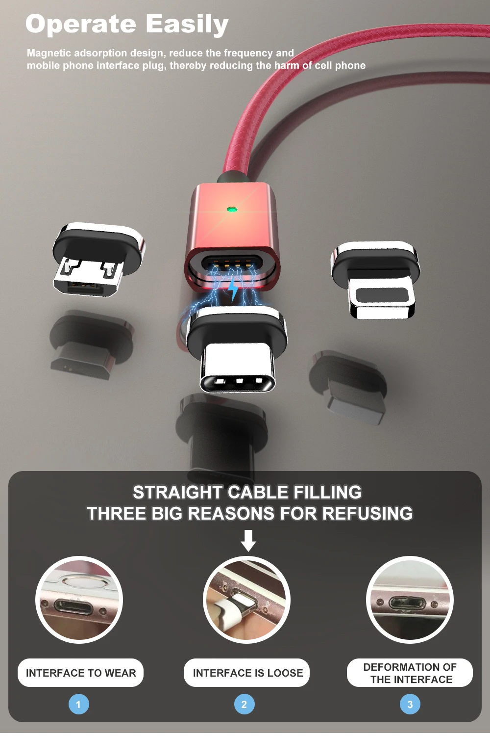 Vanniso 1 м 2 м микро USB кабель Магнитный кабель для iphone 3A Быстрая зарядка usb type C мобильный телефон быстрое зарядное устройство магнитный кабель для передачи данных