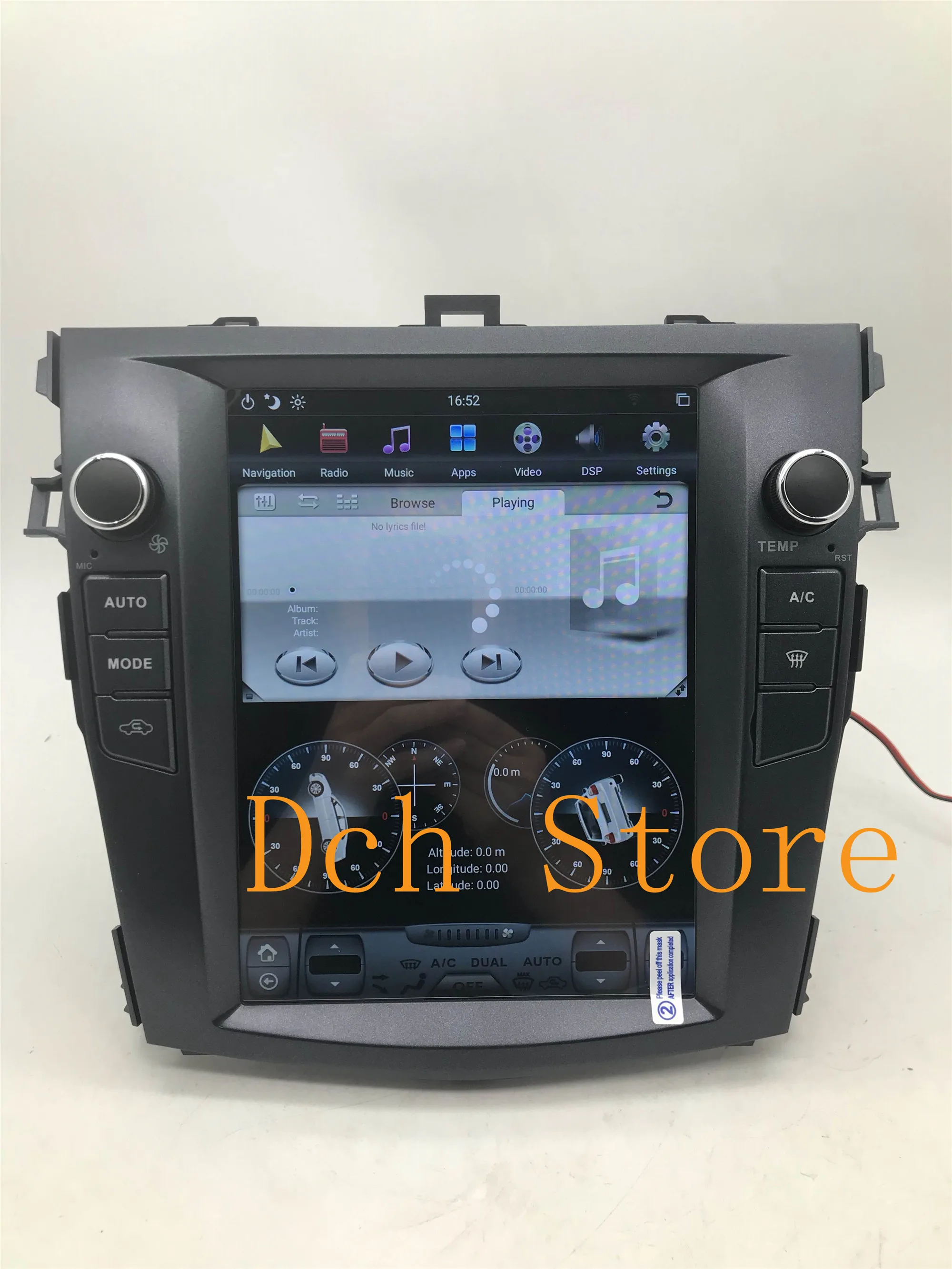 10 4 ''вертикальный экран Tesla стиль Android 9 0 автомобильный DVD GPS для Toyota Corolla 2006 2007 2008