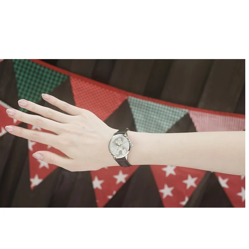 Часы женские кварцевые с кристаллами и изображением Микки Мауса|Детские часы| |