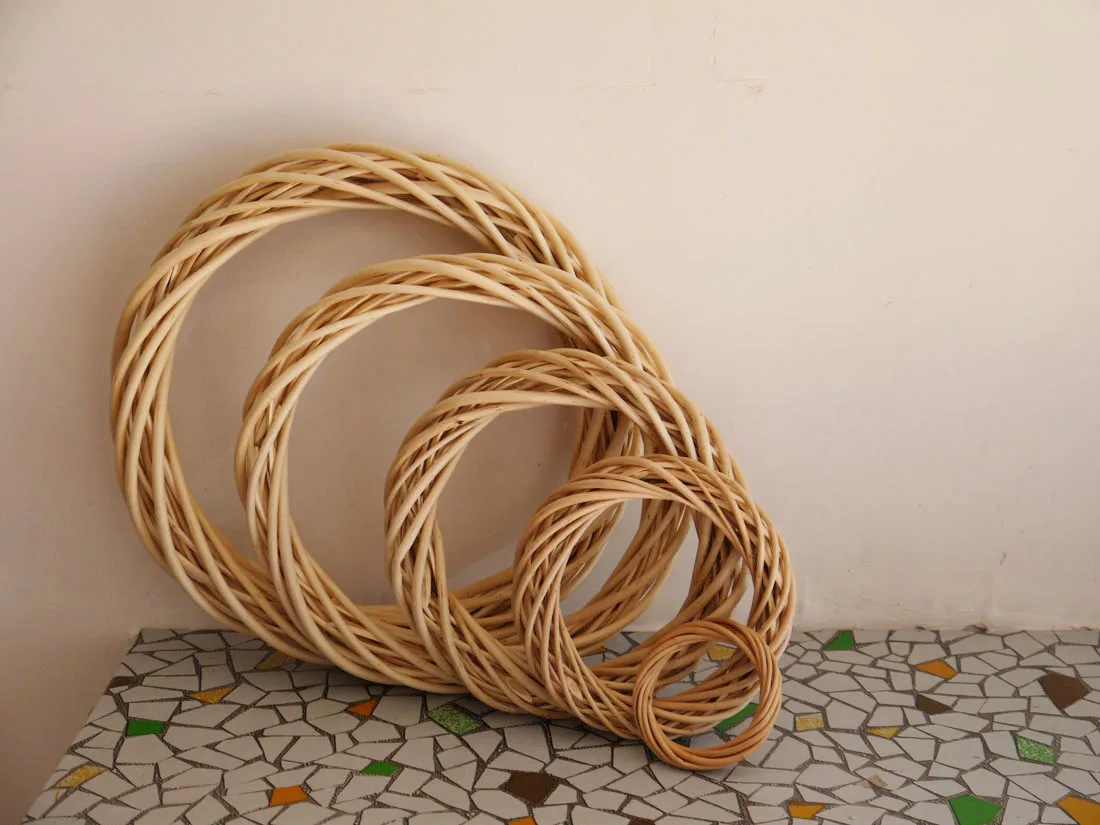 Праздничное украшение плетеная гирлянда толстая|willow wreath|christmas ornament wreathwreath christmas |