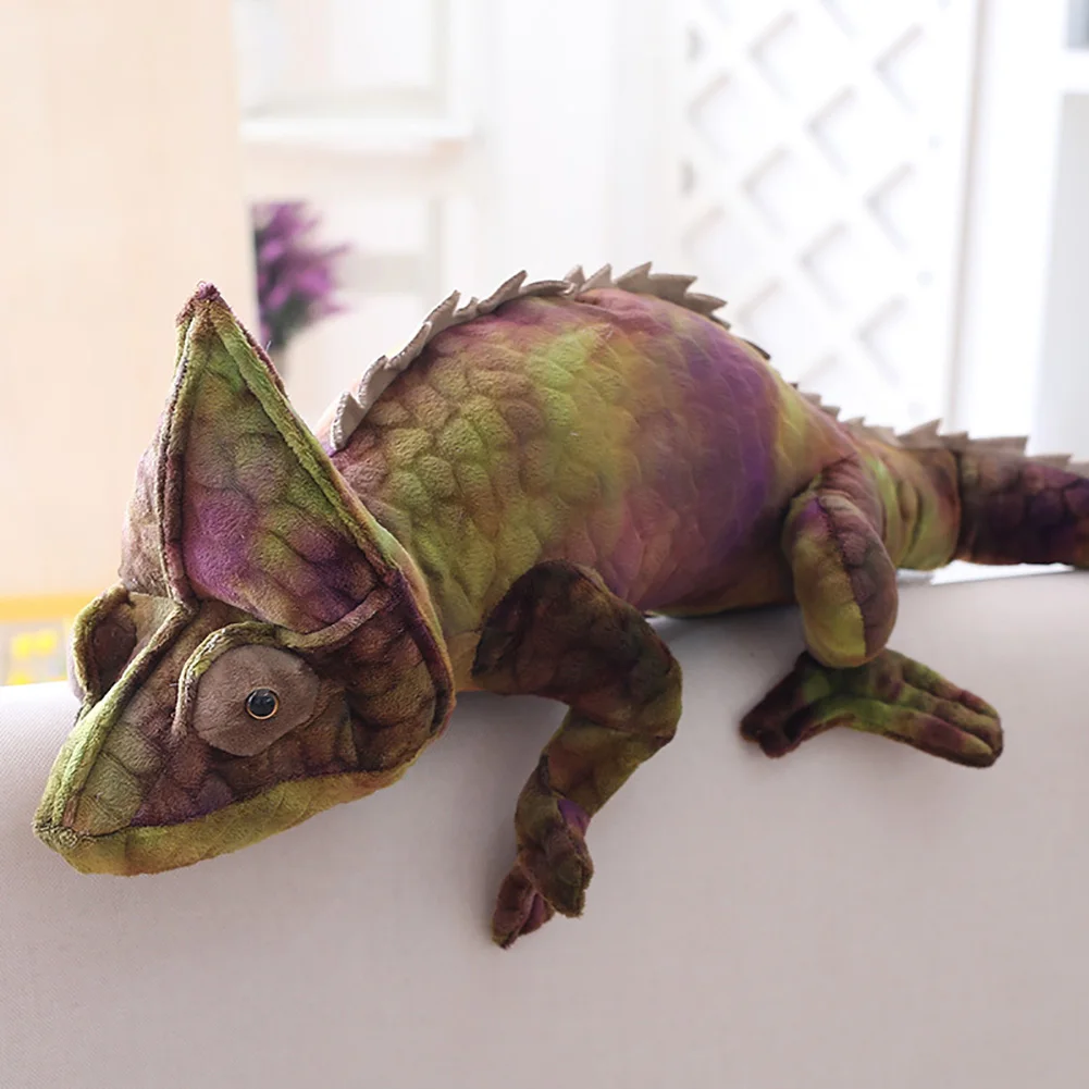 

28inch Simulated Chameleon Animal Model Doll Plush Stuffed Toy Room Decor Gift